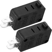 KOMBIUDA 2Pcs Micro Momentary Switch for Microwave Door Replacement Durable Switch Compatible with Household Appliances Easy Installation Reliable Safety Features