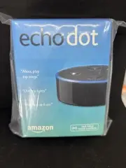 Amazon Echo Dot (2nd Generation) Smart Speaker, Black-New in Shrink Wrap
