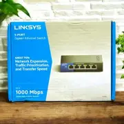 BRAND NEW STILL SEALED LINKSYS SE3005 5-PIRT GIGABIT ETHERNET SWITCH
