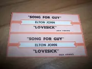 2 Elton John Song For Guy / Lovesick Jukebox Title Strip