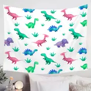 Cute Smiling Dinosaurs for Children Tapestry