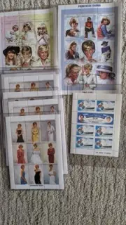 PRINCESS DIANA STAMP LOT WITH CERTIFICATE OF AUTHENTICITY