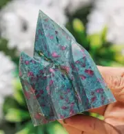 Nice 95MM Pink Ruby Apatite Rubijn / Rubin Stone Healing Chakra Point Tower