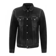 Replay Women's W7651 .000.437 441 Jacket Black Denim 7 M