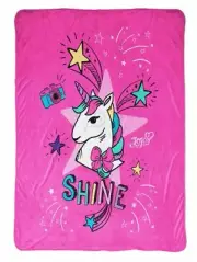 JOJO SIWA UNICORN SHINE 62" X 90" PLUSH BLANKET