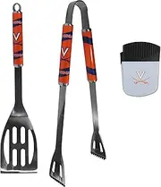 Siskiyou Sports NCAA Virginia Cavaliers Unisex 2 pc BBQ Set and Chip Clip, Team Colors, One Size