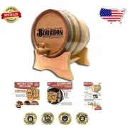 5 Liter Handcrafted Oak Barrel with Stand and Spigot - Perfect for Aging Spirits