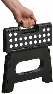 Portable Flat Folding Step Stool Ladder Non slip Caravan Camping Seat Chair 22CM