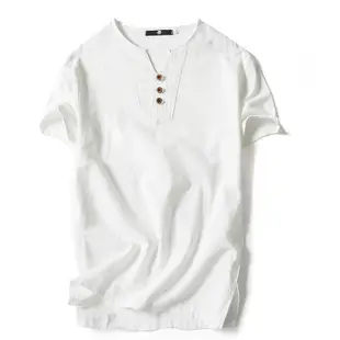 summer Men V-neck print T-shirts brand tee cotton clothes男T