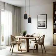 Horten Oblong Pendant Light in Matt White or Matt Black