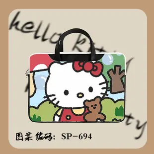 ❀思諾STO❀ hello kitty貓手提電腦包凱蒂百搭卡通可愛ins風防水防震14/15/16