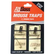 AgBoss 2-Pack Wooden Mouse Traps