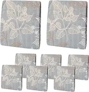NILUOH 8 Pcs Patio Cushion Covers Stretch Outdoor Sofa Couch Cushion Covers, Waterproof Replacement Patio Cushion Covers for Outdoor Chair Furniture Protector, Covers Only, 20-27 Inch