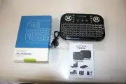 GECENinov Mini Wireless Touchpad Keyboard, Portable , 7 Colors RGB Backlit ,