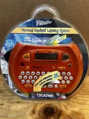 Brother P-Touch Personal Handheld Labeling System pt-70sp Orange