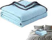 Lightweight Cooling Blanket,Breathable Thin Cooling Blanket for Hot Flashes - Summer Cooler Quilt, Reversible Machine Washable Comforter for Hot Sleepers, Night Sweats