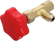 Gatuida Charging Tool Kit Fit for Car Air Conditioning Brass Flow Control Valve