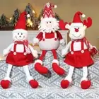 Soft Christmas Ornaments Plush Snowman Toys Furniture Decoration