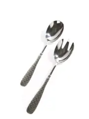 Mackenzie Childs - Check Salad Serving Set - Stainless