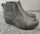 Sorel Evie Bootie Pull-On Ankle Boots for Ladies - Quarry/Gum - 6.5M