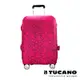 TUCANO X MENDINI 高彈性防塵行李箱保護套 S-粉
