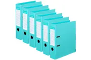 Colourhide Lever Arch File Folder A4 Aqua Blue Pack 6