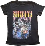 [Rock Off officially licensed products] Nirvana Unplugged Photo Womens T Shirt