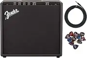 Fender Mustang LT25 Guitar Combo Amplifier Bundle with Cable and Austin Bazaar Exclusive 12-Pack Picks