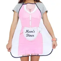 在飛比找樂天市場購物網優惠-MOM S DINER超級性感粉紅色辣媽搞怪圍裙【BlueC