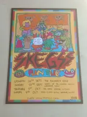 SKEGSS - 2015 FUN TOUR - AUSTRALIA TOUR - LAMINATED PROMO TOUR POSTER - NEW!