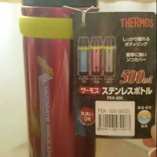 媺媺の鋪 THERMOS 膳魔師 不鏽鋼 真空 保溫瓶 /保溫杯 FEK-500