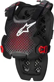 Alpinestars A-1 Pro Chest Protector, black-red, Size 2XL for Men Black Red