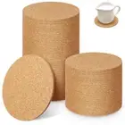 100 Pcs Coasters Cork Coasters Round Coaster Cup Mats Placemats Coffee Table