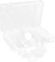 DOITOOL 1 Set Coin Storage Tray with Inner Pads Transparent Coin Holders Protectors for Collectors Compact Design for Showcase