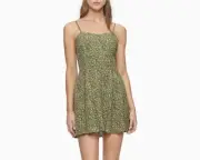 Calvin Klein Jeans Womens Micro Leopard Line Mini Dress