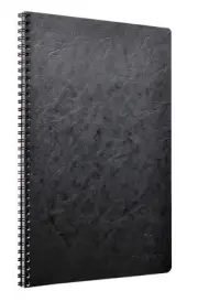 Age Bag Spiral Notebook A4 Lined Black
