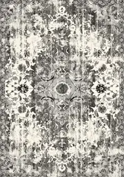Luxurious Lumina Grey and Cream Soft Modern Washable Rugs