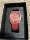 NIXON TIME TELLER OPP A1361 Red 100m Water Resistant Analog NEW NIB NICE