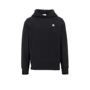 [MONCLER] MONCLER Logo patch hoodie Man S S Black