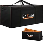 Enzeno Garden Furniture Cushion Storage Bag, 420D Oxford Fabric Waterproof, Anti-UV Heavy Duty Christmas Tree Storage Bag with Carry Handle and Zipper (200x60x75cm), Black