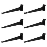 6pcs Floating Shelf Brackets For Slatwall Heavy Duty Metal Slatwall Accessories