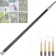 Multi-Purpose Telescopic Rod Ultra Lightweight Telescopic Extension Pole 8mm Universal Standard Hole Telescoping Pole Sturdy Extendable Pole Fruit Picking Tool Extension Rod(8.0M/26.2ft)