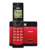 VTech Cordless Phone System Caller ID, Call Waiting, Speakerphone CS5119-16 Red