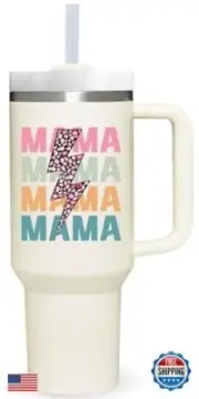 Mama Gift.40oz Mama Tumbler with Handle.Mama Cup.Mama Tumblers.Mama Mother's