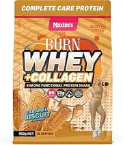 Maxine's Burn Whey + Collagen Caramel Biscuit Gluten Free Protein Powder 400 g
