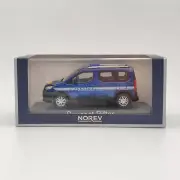 Norev 1/43 Peugeot Rifter Gendarmerie Diecast Models Car Christmas Gift Blue