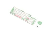 TODO 2.4Ghz Wireless Keyboard Mouse Combo Mac Windows Android 96 Key - White