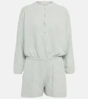 [Loro Piana] Loro Piana Silk bloucé playsuit AU 14 grey