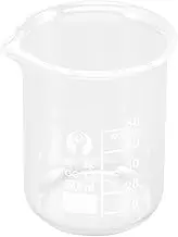 ULTECHNOVO Glass Measuring Beaker, Glass Beakers Borosilicate Graduated Measuring Low Form Glass Beaker 50ml