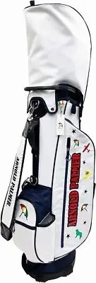 ARNOLD PALMER Golf Men's Stand Caddy Bag 9 x 46 inch 2.5kg White APCB-27S New